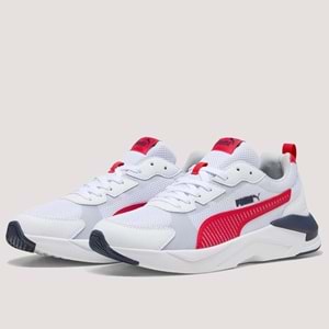 Puma X-Ray Erkek Spor Ayakkabı 400229 03 - Beyaz-Kırmızı - 41