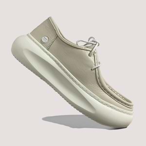 Mammamia 7035 Kadın Deri Günlük Ayakkabı - Bej - 39