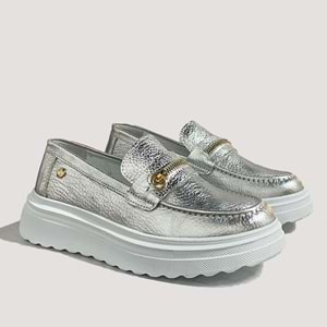 Mammamia 3280 Kadın Casual Ayakkabı - Gümüş - 38