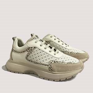 Mammamia 7325 Kadın Günlük Ayakkabı - Bej - 39