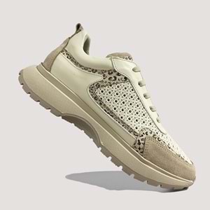 Mammamia 7325 Kadın Günlük Ayakkabı - Bej - 39