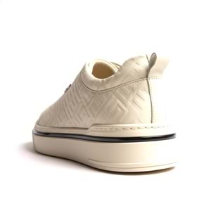 Luciano Bellini C26907 Munih Erkek Deri Casual Ayakkabı - Beyaz - 40