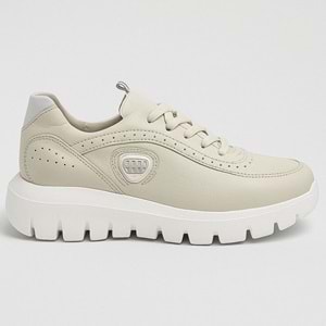 Mammamia Kadın Deri Günlük Ayakkabı D25YA 3485-LX - Krem - 38