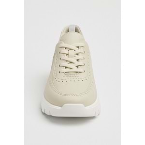 Mammamia Kadın Deri Günlük Ayakkabı D25YA 3485-LX - Krem - 38