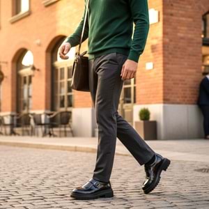 Erkek Deri Casual Ayakkabı C22518 - Siyah - 41