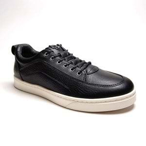Erkek Deri Bağcıksız Comfort Casual Ayakkabı C11764 - Siyah - 40