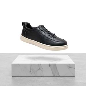 Erkek Deri Bağcıksız Comfort Casual Ayakkabı C11764 - Siyah - 40