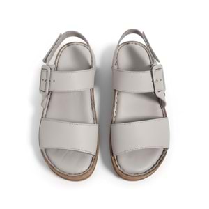 Kadın Deri Comfort Sandalet D25YS-2375 - Gri - 39