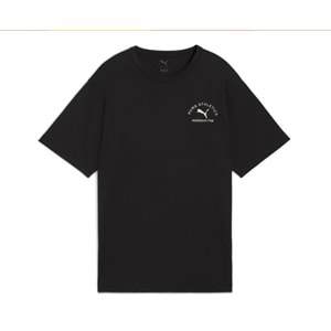 Puma Class Relaxed Tee 688130 01 Unisex Tişört - Siyah - M