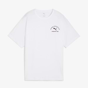 Puma Class Relaxed Tee 688130 02 Unisex Tişört - Beyaz - L
