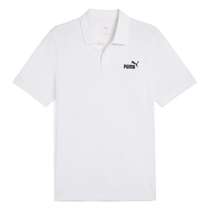 Puma No.1 Logo Pique Polo Erkek Tişört - Beyaz - L