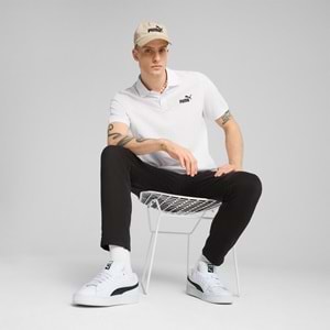 Puma No.1 Logo Pique Polo Erkek Tişört - Beyaz - L