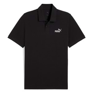 Puma No.1 Logo Pique Polo Erkek Tişört - Siyah - XXL