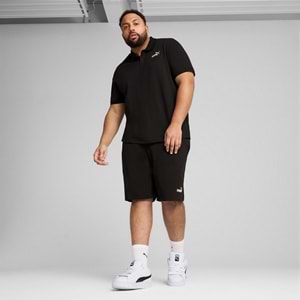 Puma No.1 Logo Pique Polo Erkek Tişört - Siyah - XXL