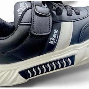 M.P 252-3521 Casual Spor Çocuk Ayakkabı - Siyah-Beyaz - 33
