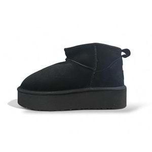 Bulldozer 260801 Kadın Süet Bot - Siyah - 38