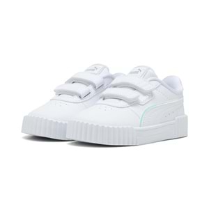 Puma Carina 3.0 Holo 2.0 V Çocuk Spor Ayakkabı 402283 01 - Beyaz - 22