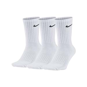 Nike Everyday Cotton Cushioned Dri-Fit 3X Çorap Small 36-40 - Beyaz - 36/40