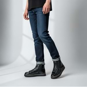 Luciano Bellini Deri Bot BC26903 - Siyah - 41