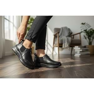 Kadın Deri Casual Ayakkabı 1453 01 - Siyah - 38