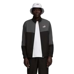 Puma Woven Colorblock Erkek Siyah Eşofman Takımı 688173 01 - Siyah - M