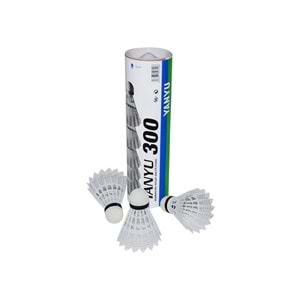 Yanyu 300 Badminton Topu Nylon Shuttlecock 6x - Beyaz - STANDART