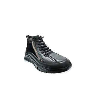 Kadın Deri Fermuarlı Casual Bot 1458 - Siyah - 39