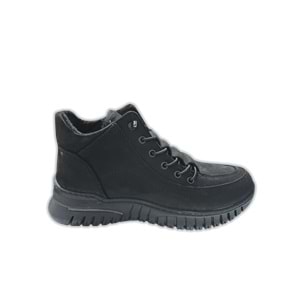 Kadın Deri Fermuarlı Casual Bot 1460 - Siyah - 40