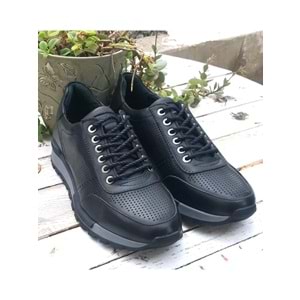 Erkek Deri Günlük Ayakkabı 13004 - Siyah - 40