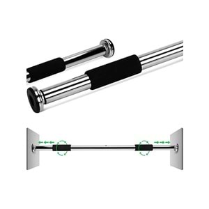 Barfiks Kapı Barı 62-100 cm - 100 KG - - Gümüş - 62-100
