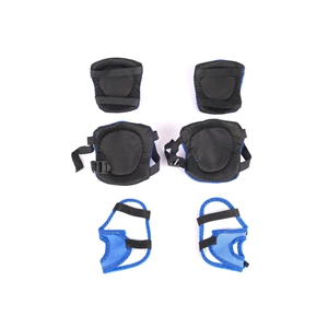Sports Helmet Çocuk Dizlik Dirseklik Set YLD44 - Mavi - STANDART