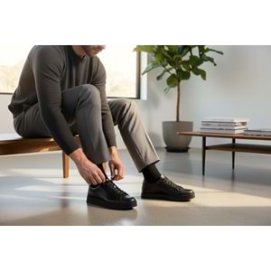 Erkek Deri Casual Ayakkabı C15003 - Siyah - 41