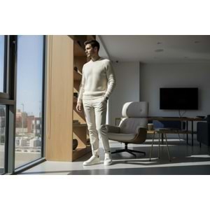 Luciano Bellini Erkek Deri Günlük Ayakkabı C11701 - Krem - 41