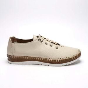 Kadın Deri Günlük Comfort Ayakkabı 1995 - Krem - 40