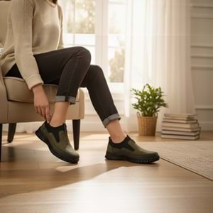 Kadın Deri Günlük Ayakkabı 1453H - Haki - 40