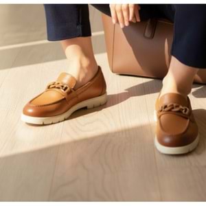 Kadın Günlük Deri Ayakkabı 207 - Taba - 40