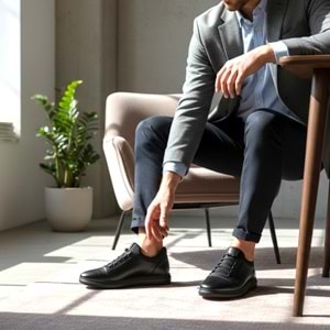 Erkek Deri Casual Ayakkabı 4242 - Siyah - 43