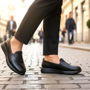 Kadın Deri Comfort Günlük Ayakkabı T4218 - Siyah - 38