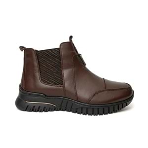 Kadın Deri Comfort Bot K1453 - Kahve - 40