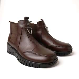Kadın Deri Comfort Bot K1453 - Kahve - 40