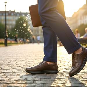 Erkek Deri Full Comfort Günlük Ayakkabı K572 - Kahve - 41