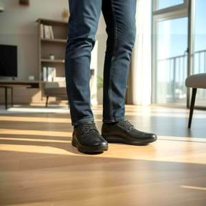 Erkek Deri Full Comfort Günlük Ayakkabı S572 - Siyah - 43