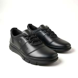 Erkek Deri Günlük Comfort Ayakkabı 11599 - Siyah - 40