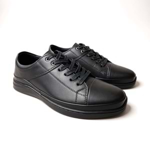 Erkek Deri Günlük Ayakkabı 22585 - Siyah - 41