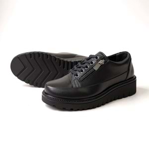 Kadın Deri Günlük Ayakkabı S5226 - Siyah - 41