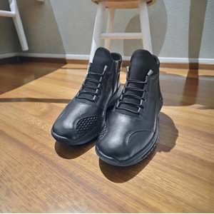 Kadın Deri Günlük Comfort Bot S1450 - Siyah - 37