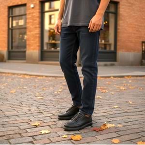 Erkek Deri Günlük Ayakkabı S5209 - Siyah - 41