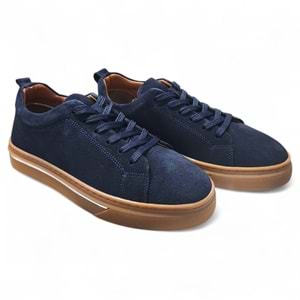 Premium Erkek Nubuk Deri Casual Ayakkabı L6785 - Lacivert - 41