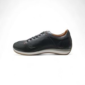 Erkek Deri Casual Ayakkabı 21248 S1 - Siyah - 45