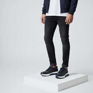 Erkek Deri Casual Ayakkabı 23379L1 - Lacivert - 42